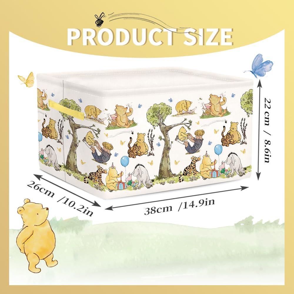 Cesta de Almacenamiento Winnie Nursery E.Tnal Plegable 38x26x23cm