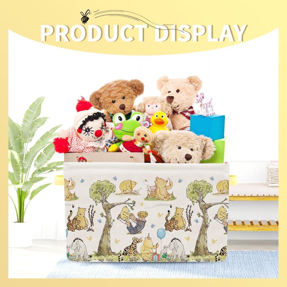 Cesta de Almacenamiento Winnie Nursery E.Tnal Plegable 38x26x23cm