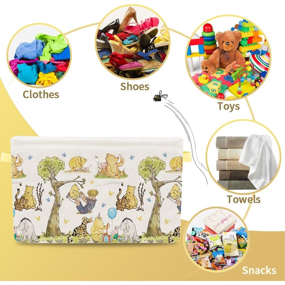 Cesta de Almacenamiento Winnie Nursery E.Tnal Plegable 38x26x23cm