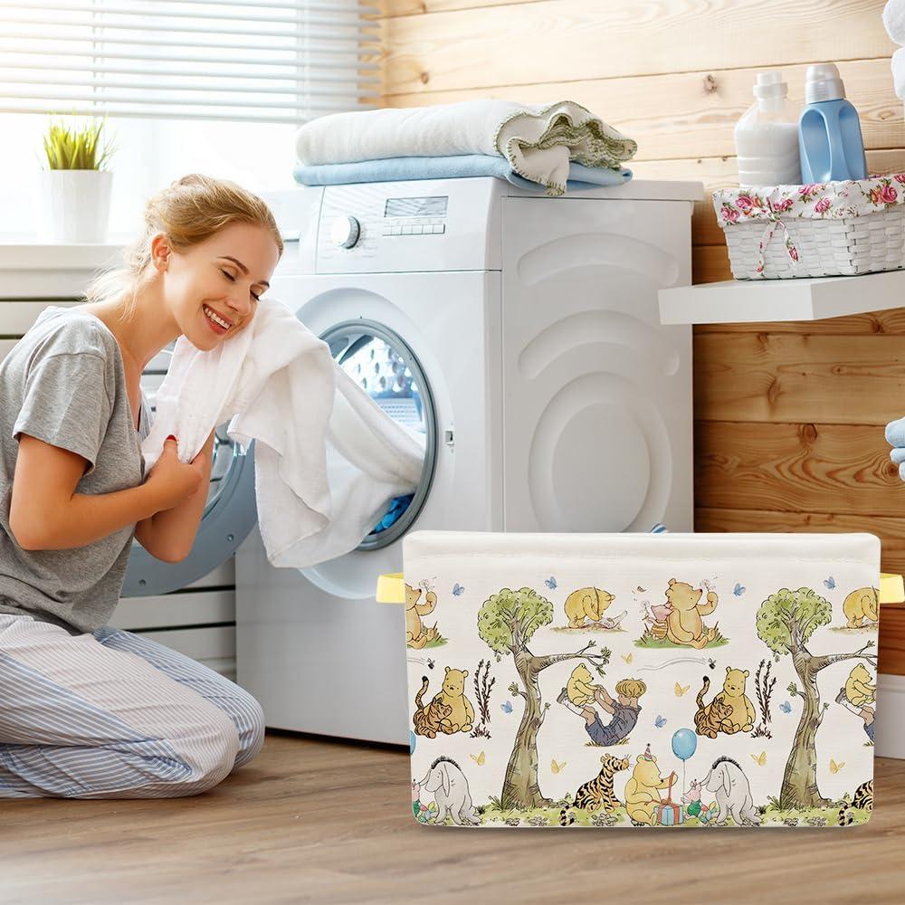 Cesta de Almacenamiento Winnie Nursery E.Tnal Plegable 38x26x23cm