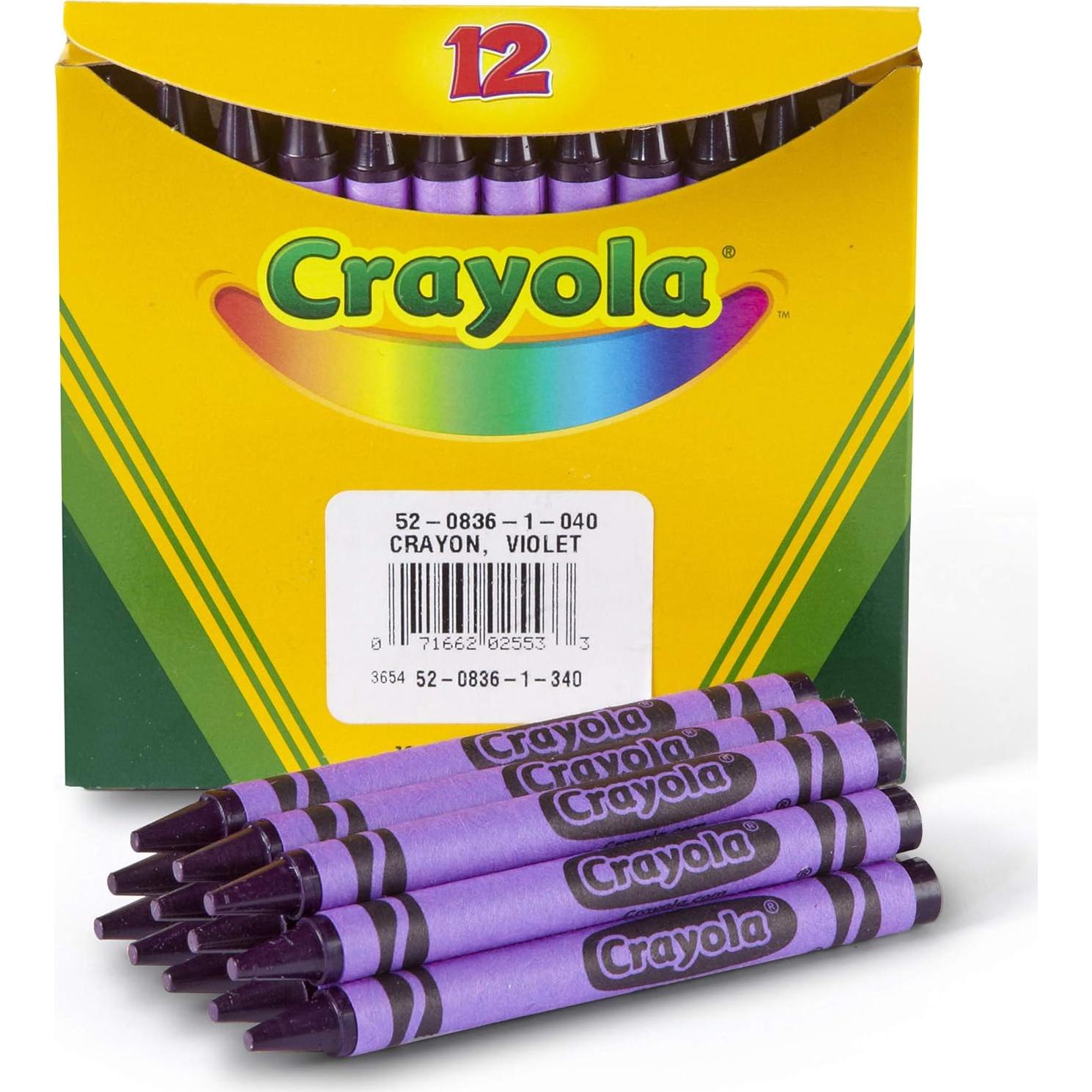 Crayones Crayola Violeta 12 Unidades a Granel Suministros