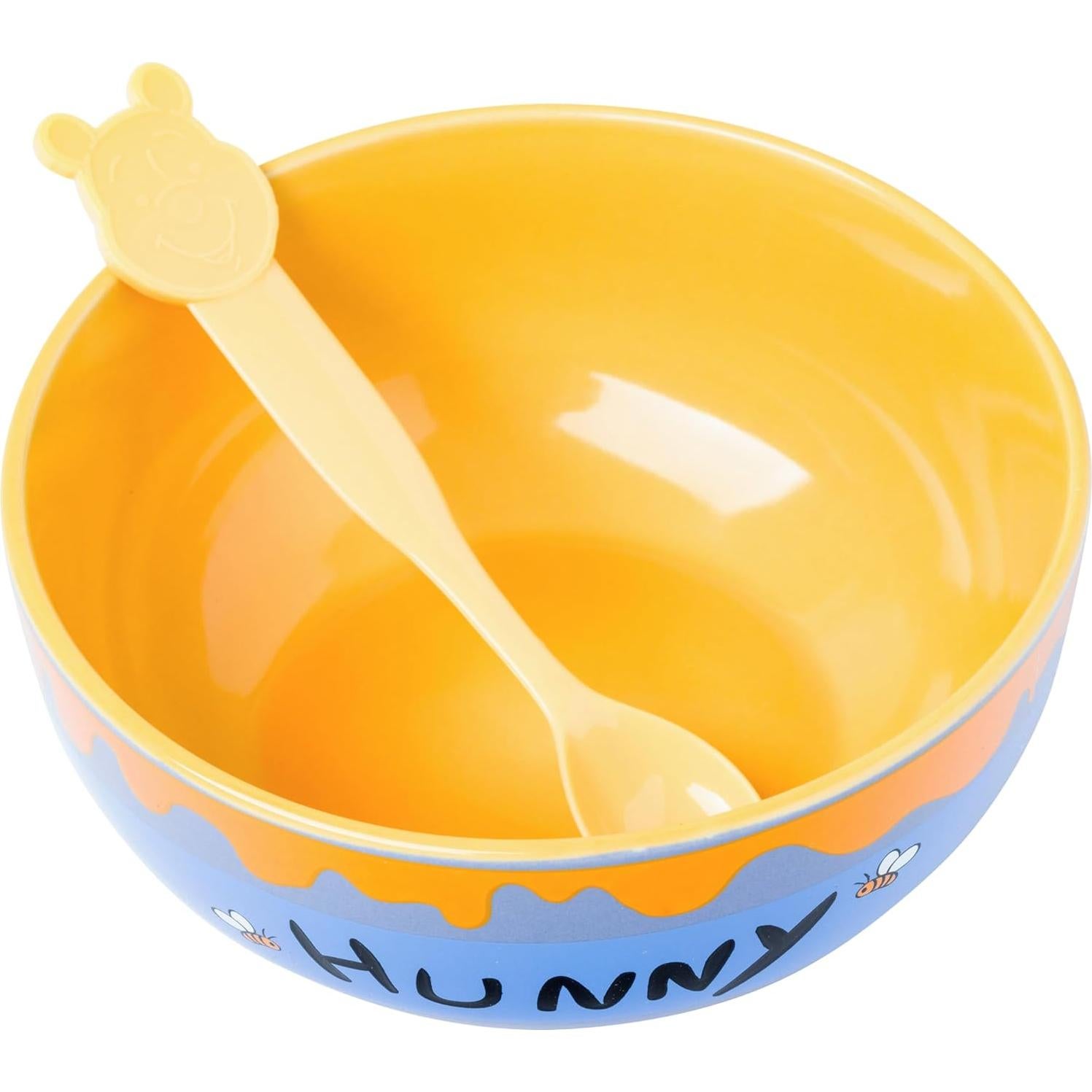 Tazón Cerámica Silver Buffalo Winnie the Pooh 28 Onzas con Cuchara