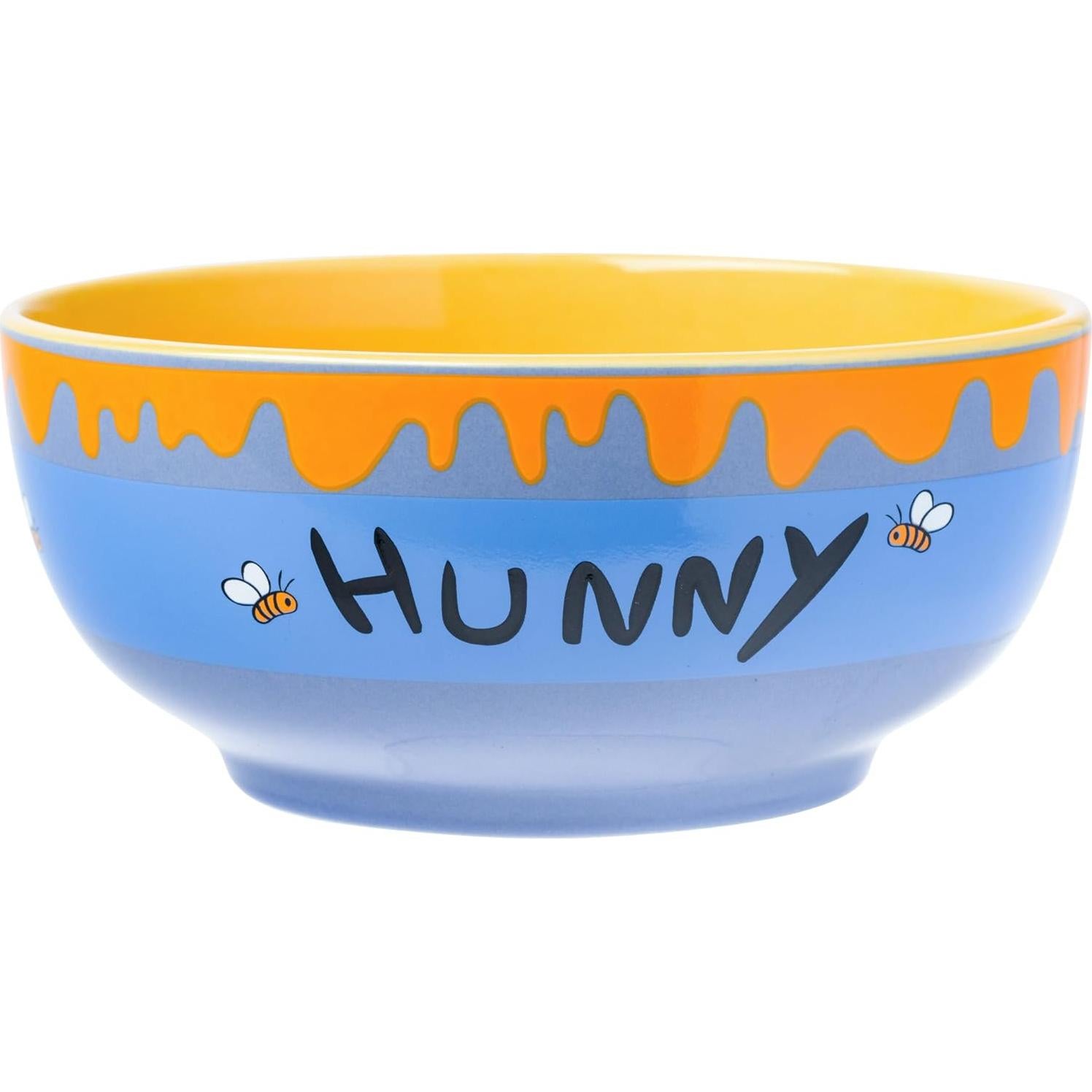 Tazón Cerámica Silver Buffalo Winnie the Pooh 28 Onzas con Cuchara