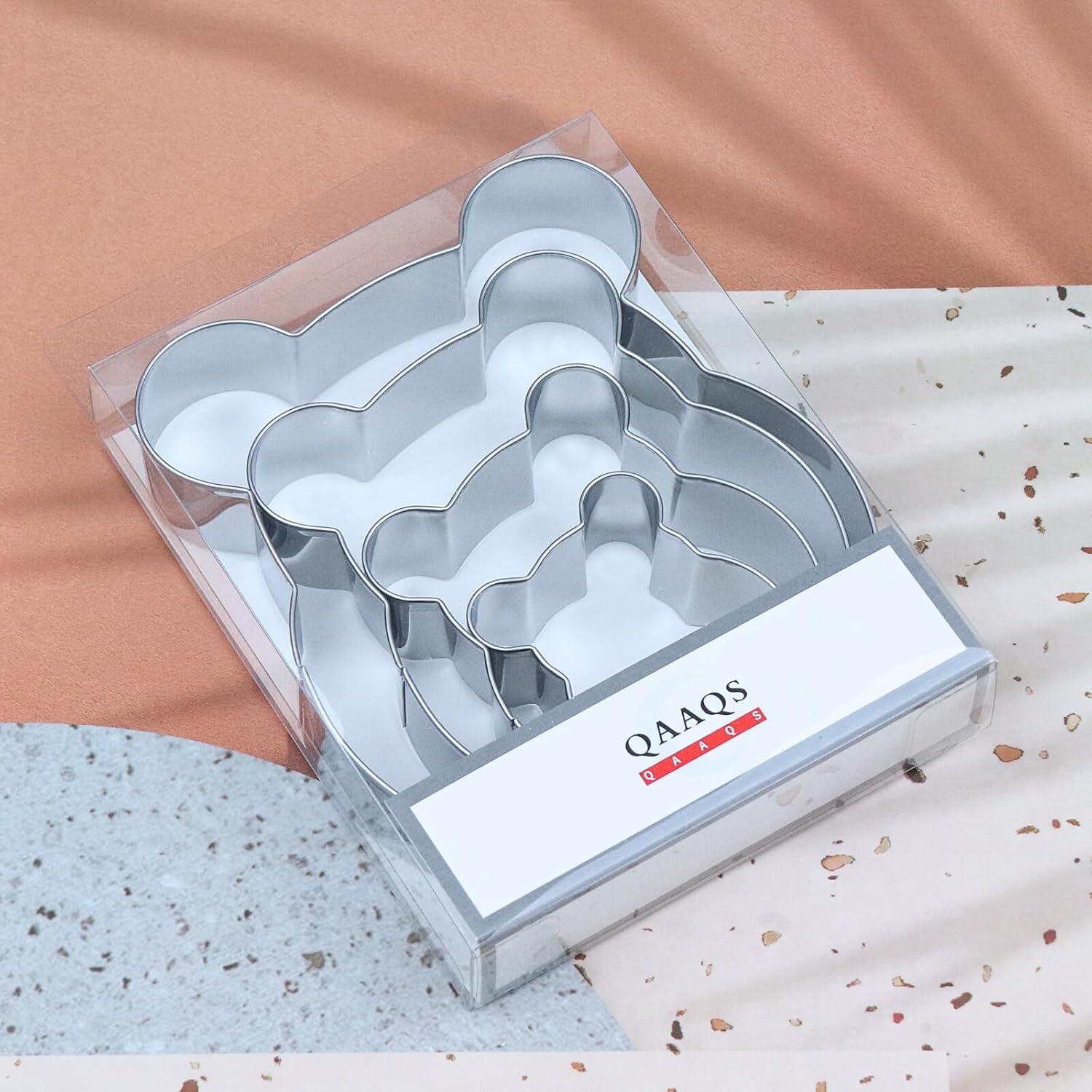 Juego de Cortadores de Galletas Winnie the Pooh - 4 Piezas Acero Inoxidable