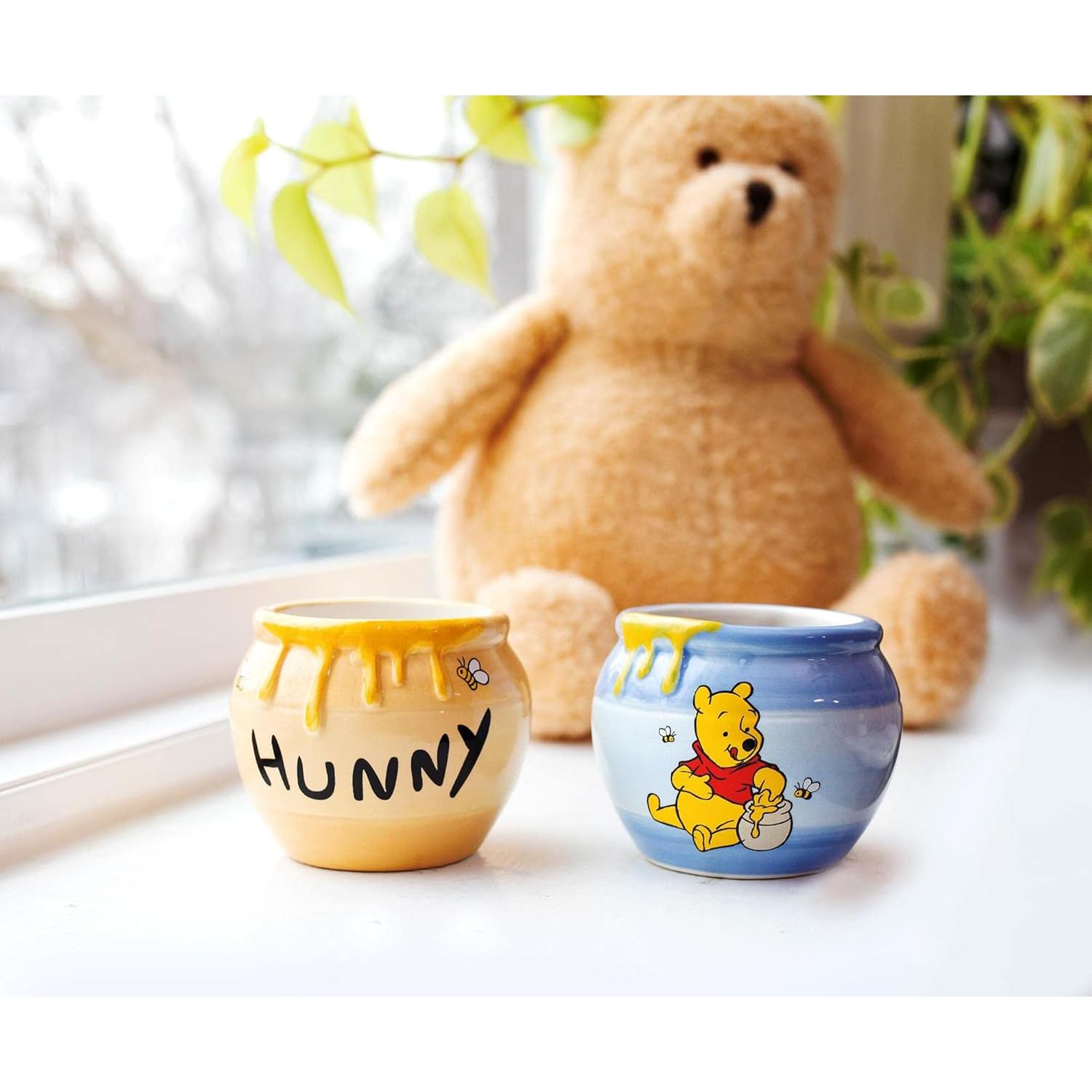 Set de 2 Mini Vasos Cerámicos Winnie the Pooh 89ml Azul