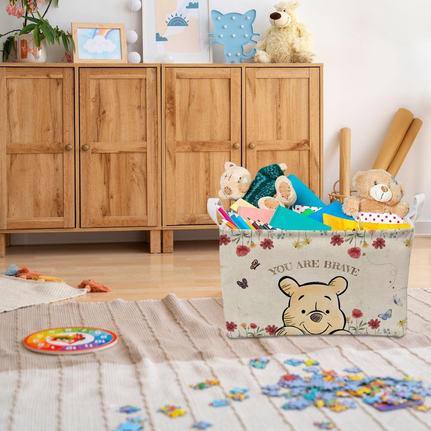 Cesta de Lavandería Plegable Winnie 38x27.9x23.9cm Decorativa