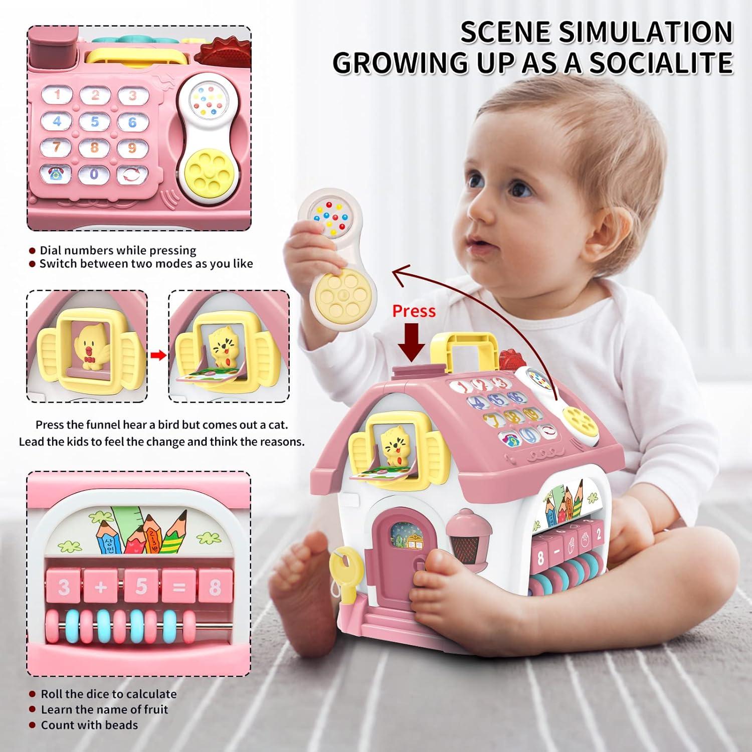 Cubo de Actividades Montessori Ming You 8-en-1 para Bebés