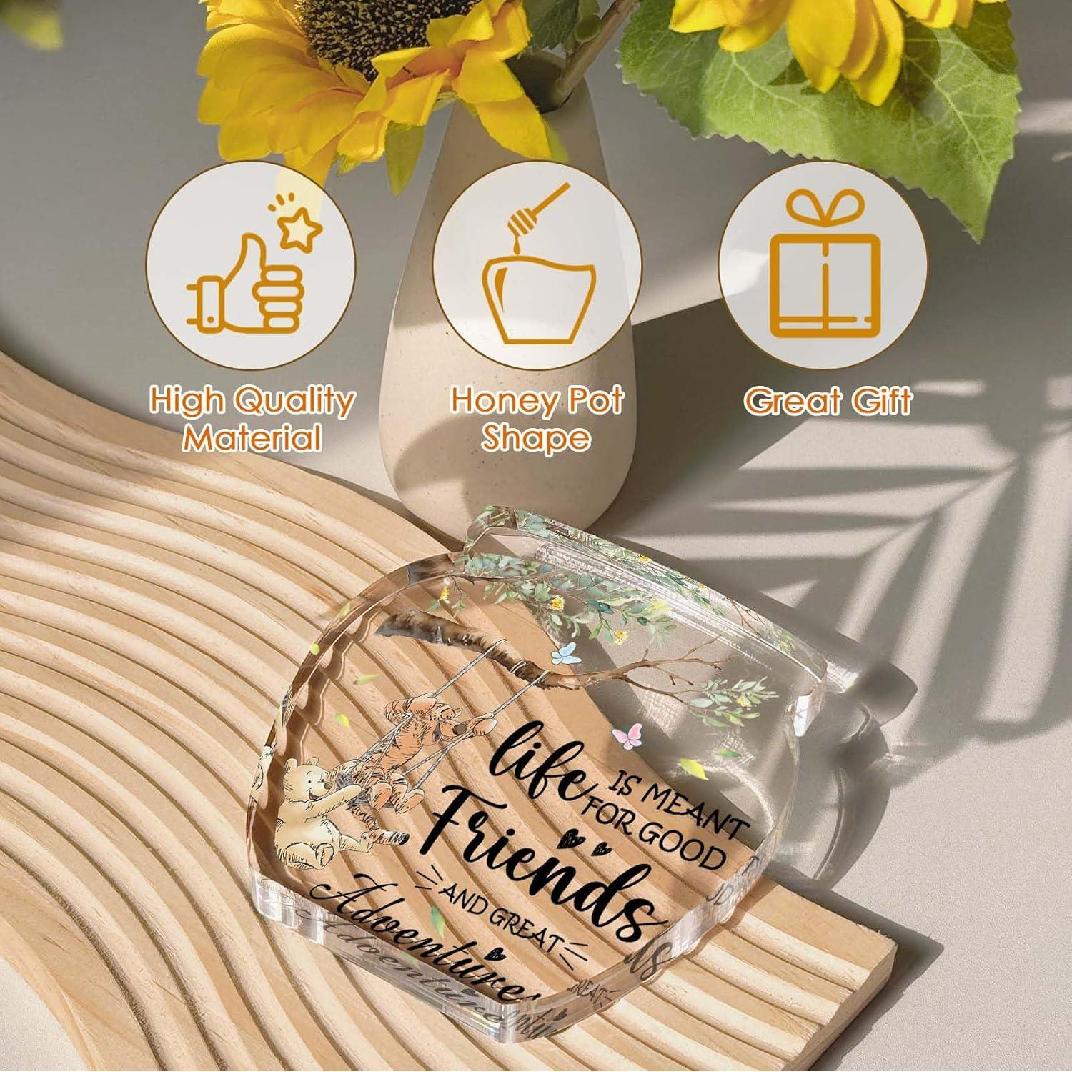 Decoración de Escritorio Acrílica Winnie the Pooh Tarro de Miel