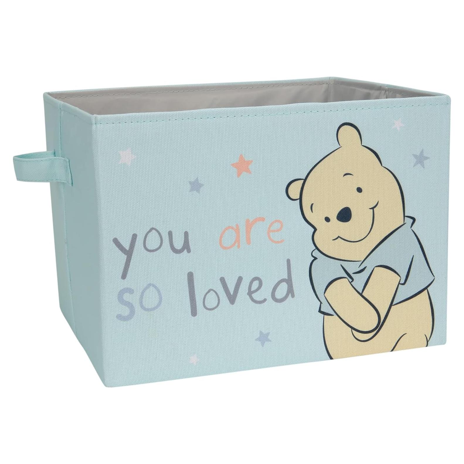 Cesta de Almacenamiento Plegable Lambs & Ivy Winnie Pooh Azul