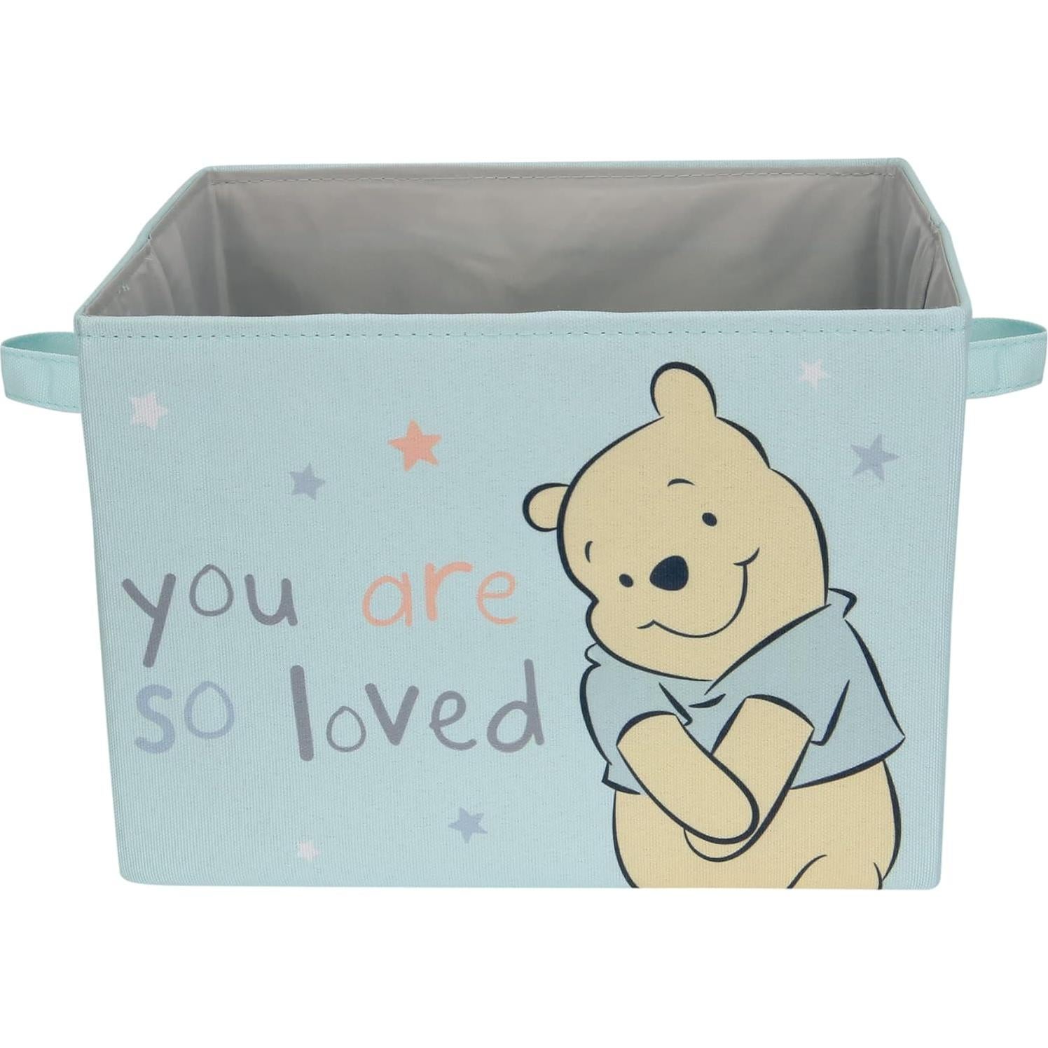 Cesta de Almacenamiento Plegable Lambs & Ivy Winnie Pooh Azul