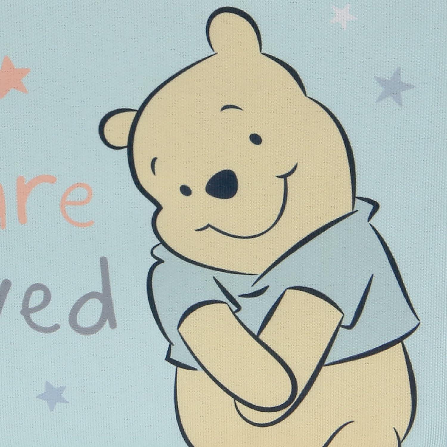 Cesta de Almacenamiento Plegable Lambs & Ivy Winnie Pooh Azul