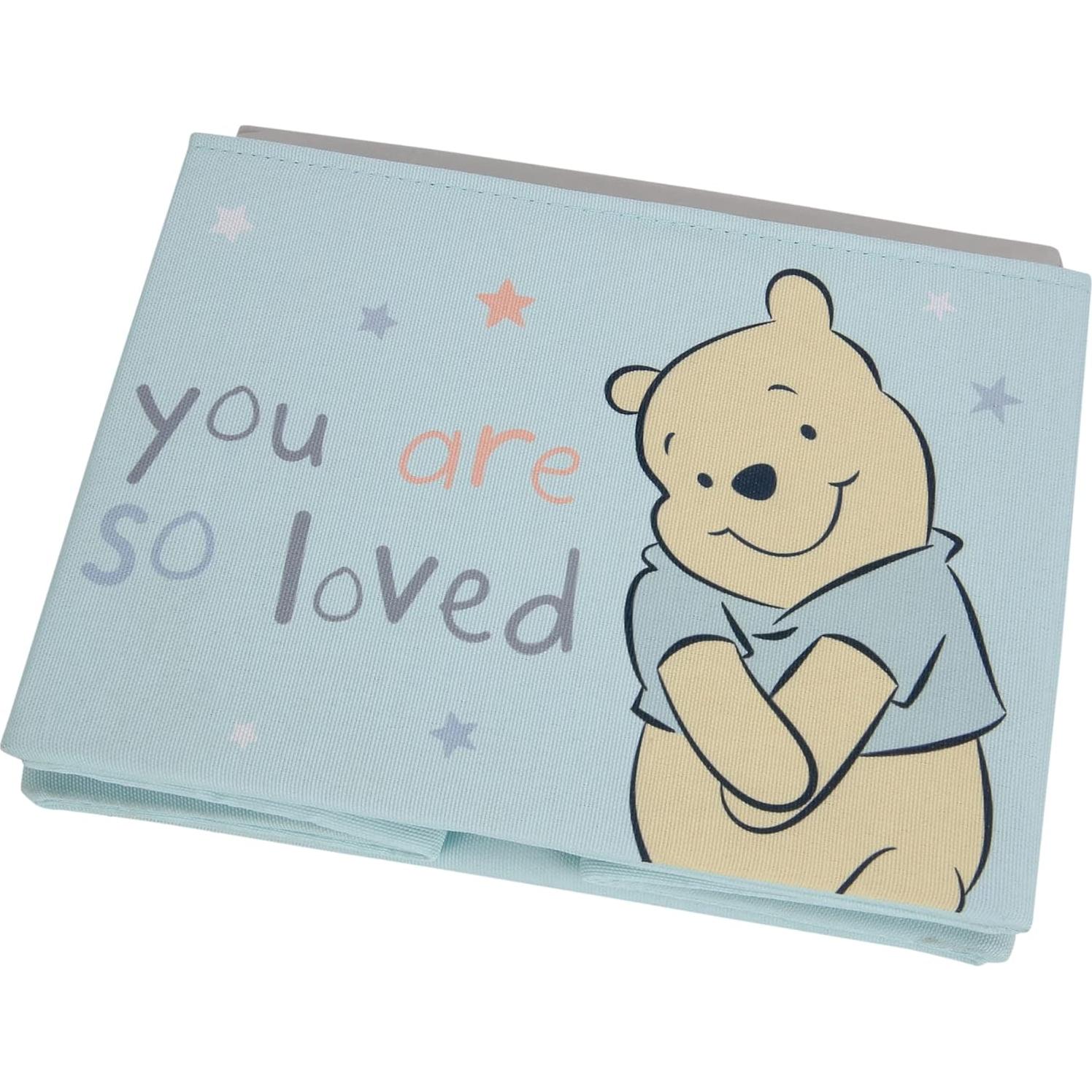 Cesta de Almacenamiento Plegable Lambs & Ivy Winnie Pooh Azul