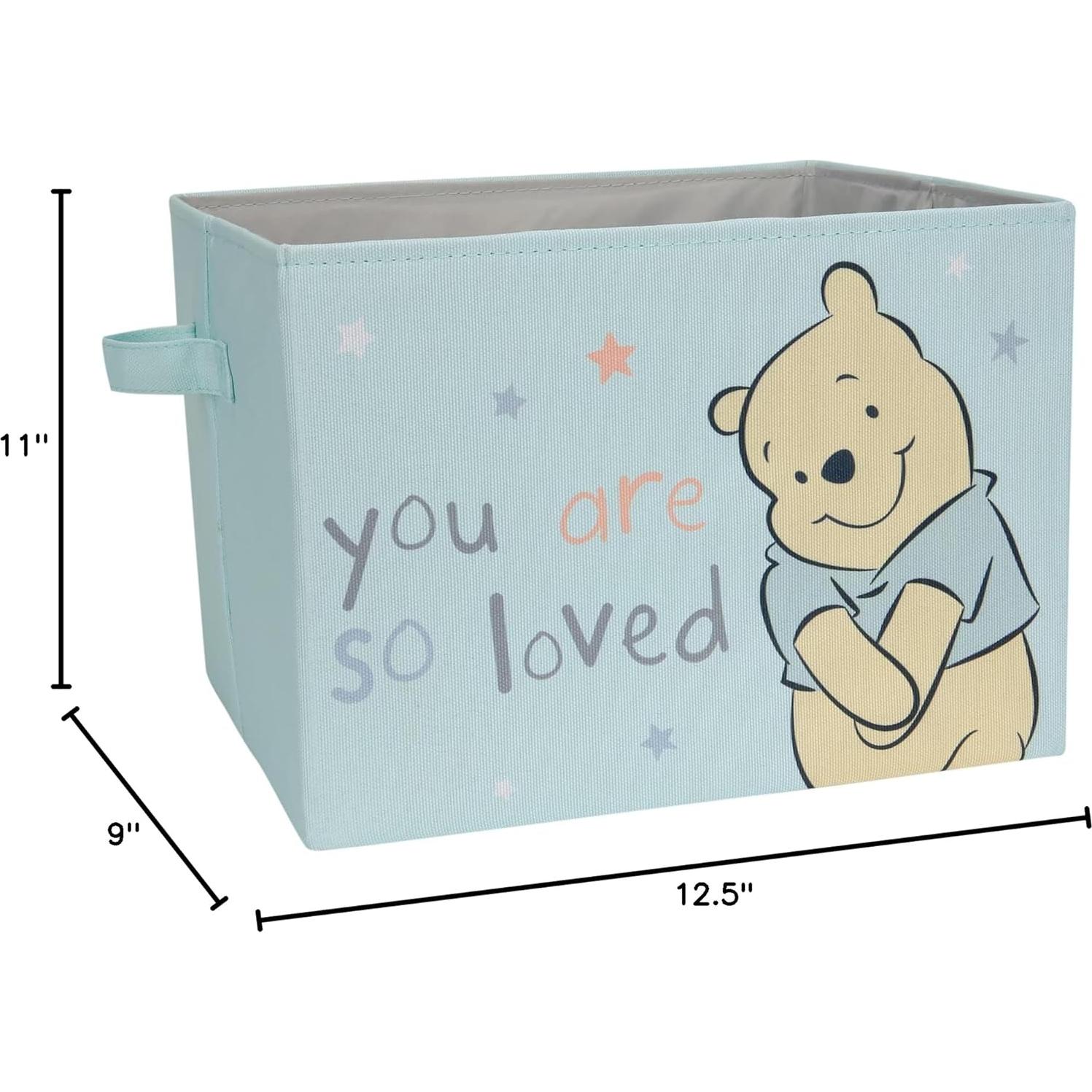 Cesta de Almacenamiento Plegable Lambs & Ivy Winnie Pooh Azul