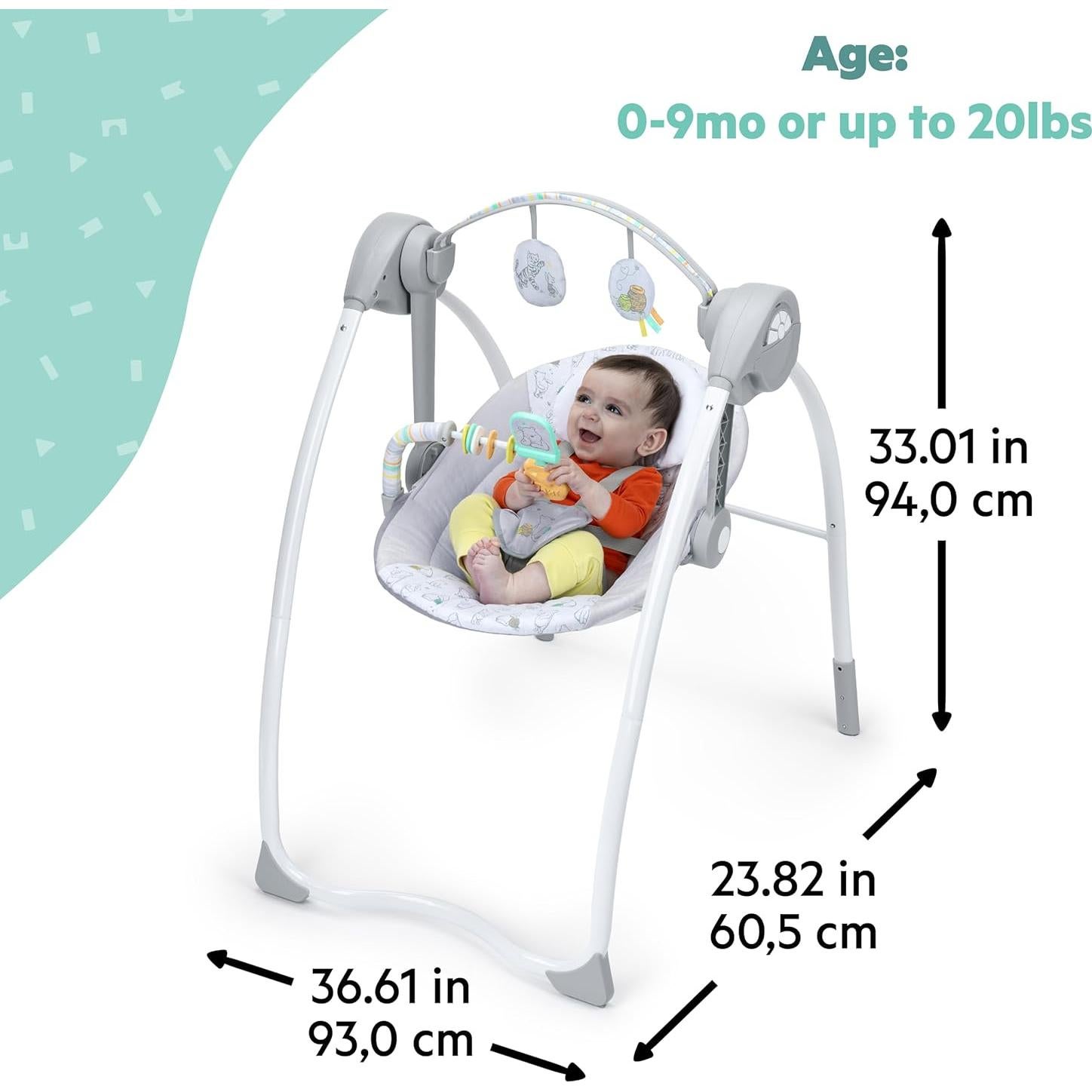 Columpio de Hitos Bright Starts Disney Baby Winnie Pooh 0-9 meses