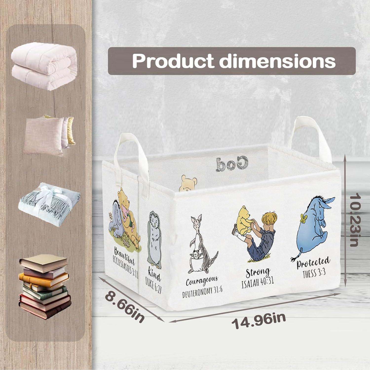 Cesta de Almacenamiento Winnie Pooh 38x25x22 cm Impermeable