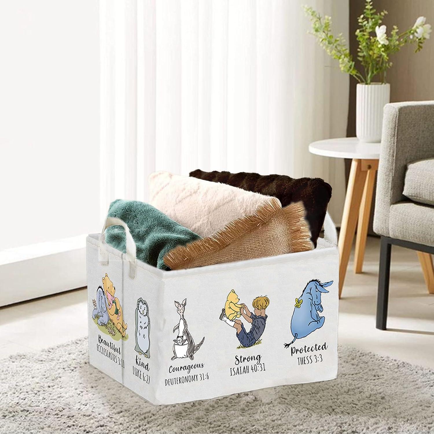 Cesta de Almacenamiento Winnie Pooh 38x25x22 cm Impermeable