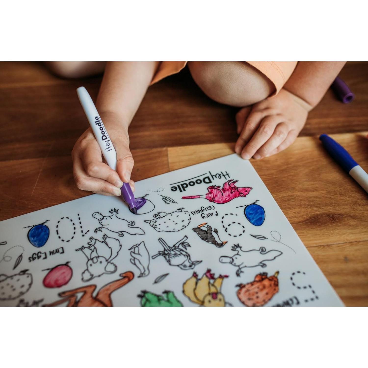 Alfombrilla de Dibujo HeyDoodle A3 Animales Australianos