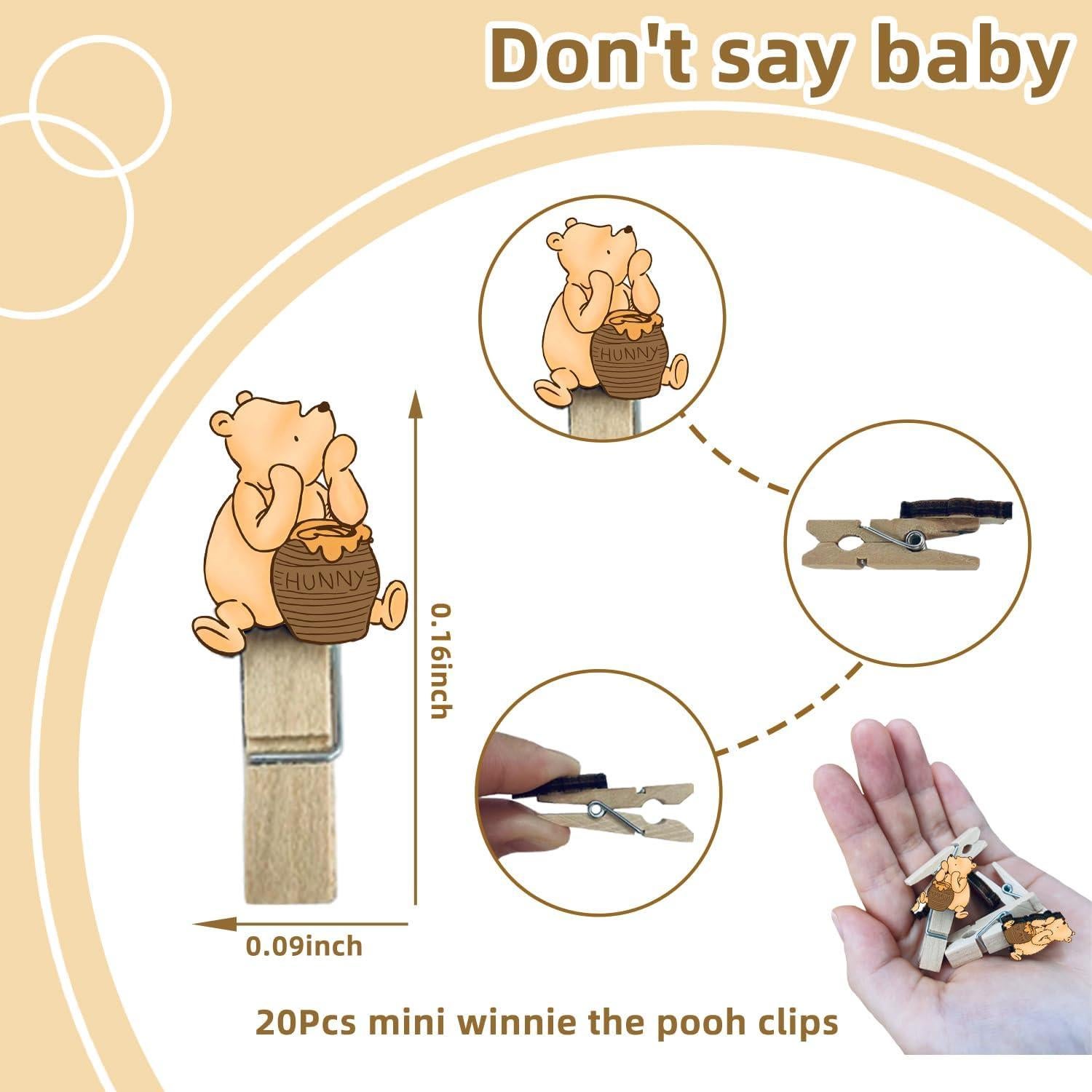 Juego de Tarjetas para Baby Shower Winnie 101 Pcs - 6 Juegos