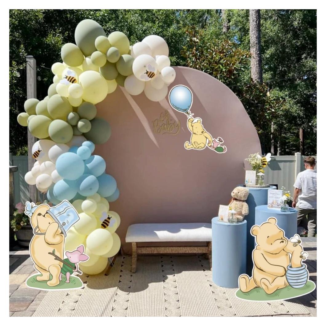 Cortadores de Baby Shower Winnie Pooh Azul 3 Piezas 32 SPIRITS