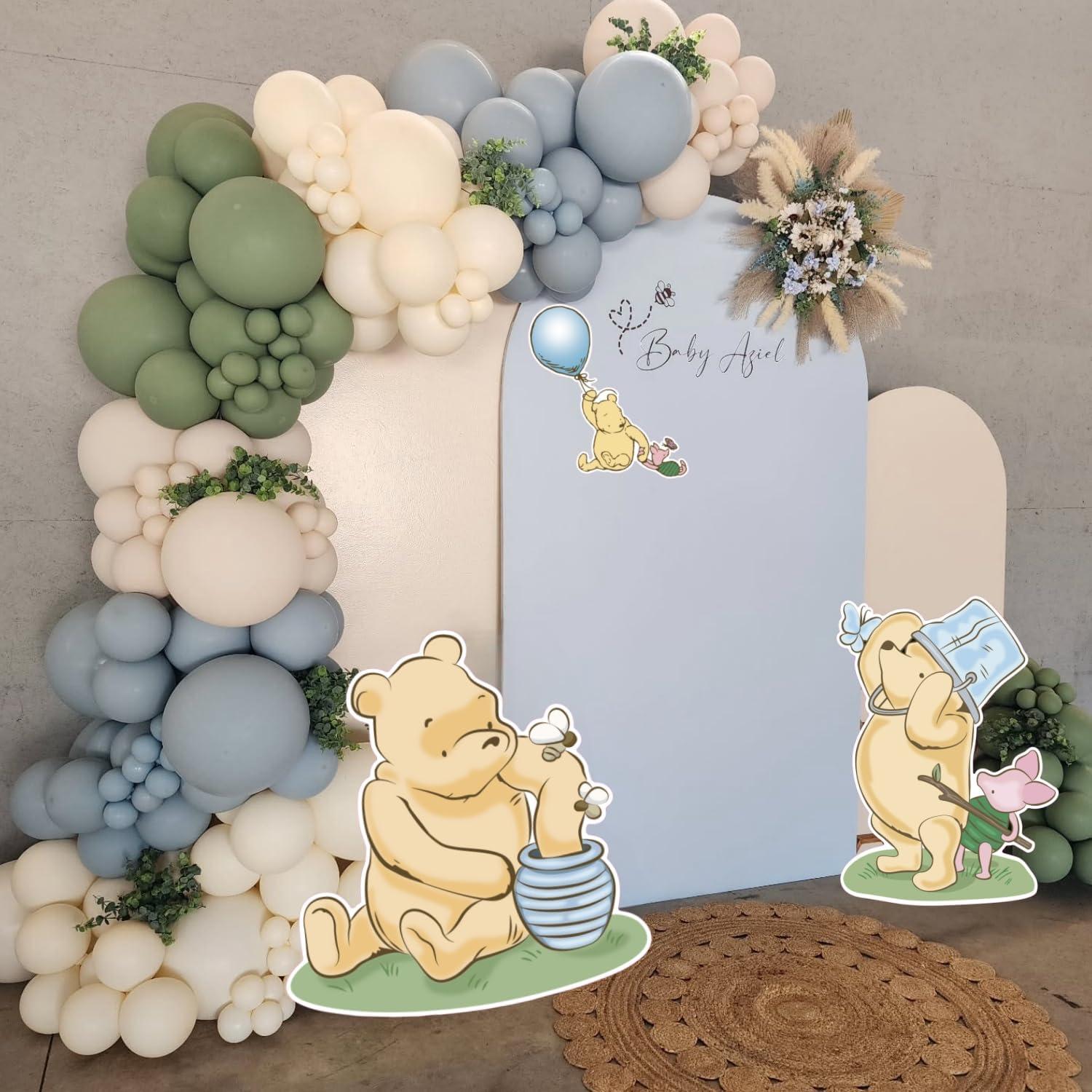 Cortadores de Baby Shower Winnie Pooh Azul 3 Piezas 32 SPIRITS