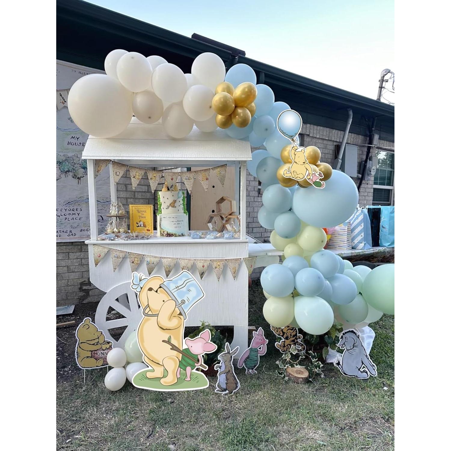 Cortadores de Baby Shower Winnie Pooh Azul 3 Piezas 32 SPIRITS