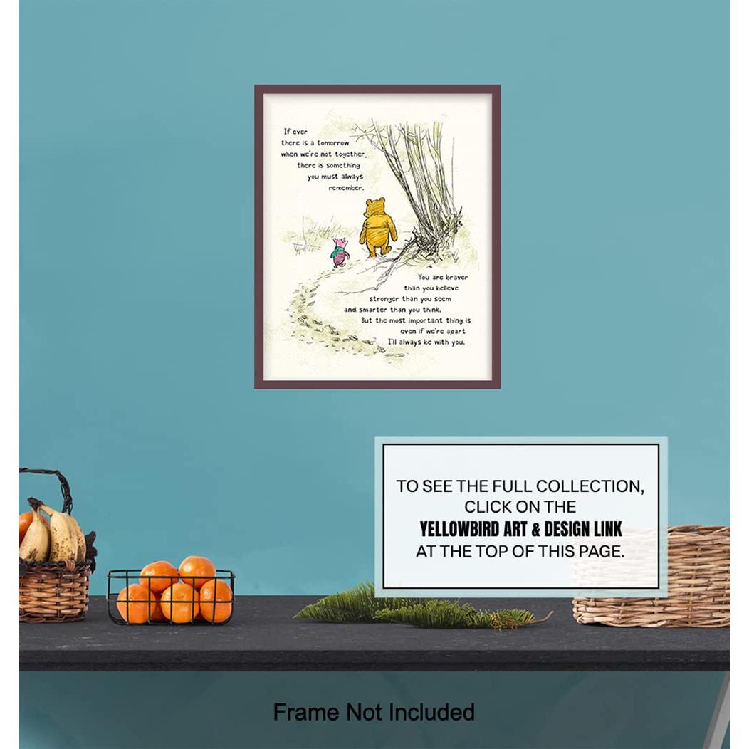 Arte de Pared Winnie - Decoración Infantil enmarcada 20x25 cm