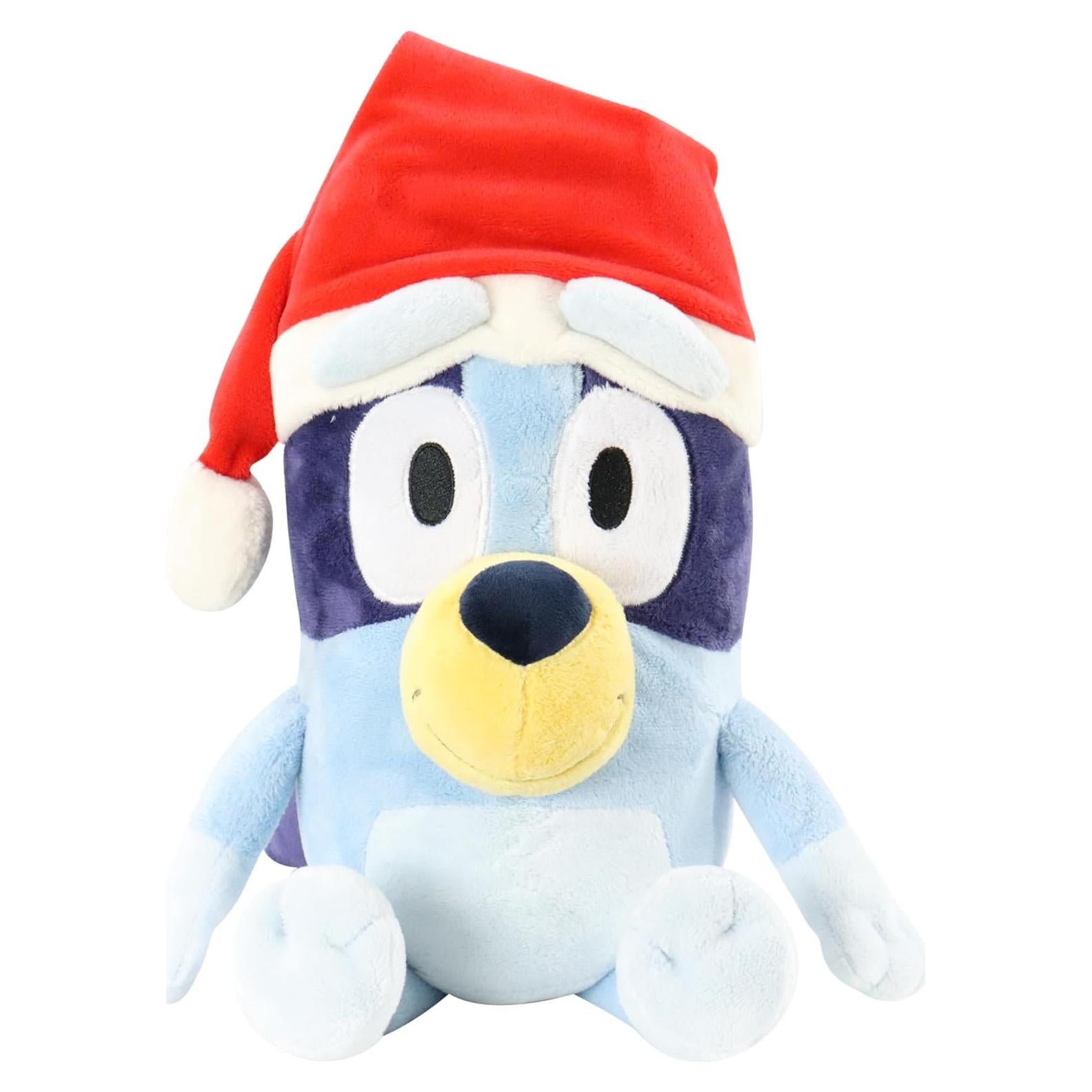 Peluche Bluey Navidad 30 cm con Sombrero de Santa - Aventura Animal