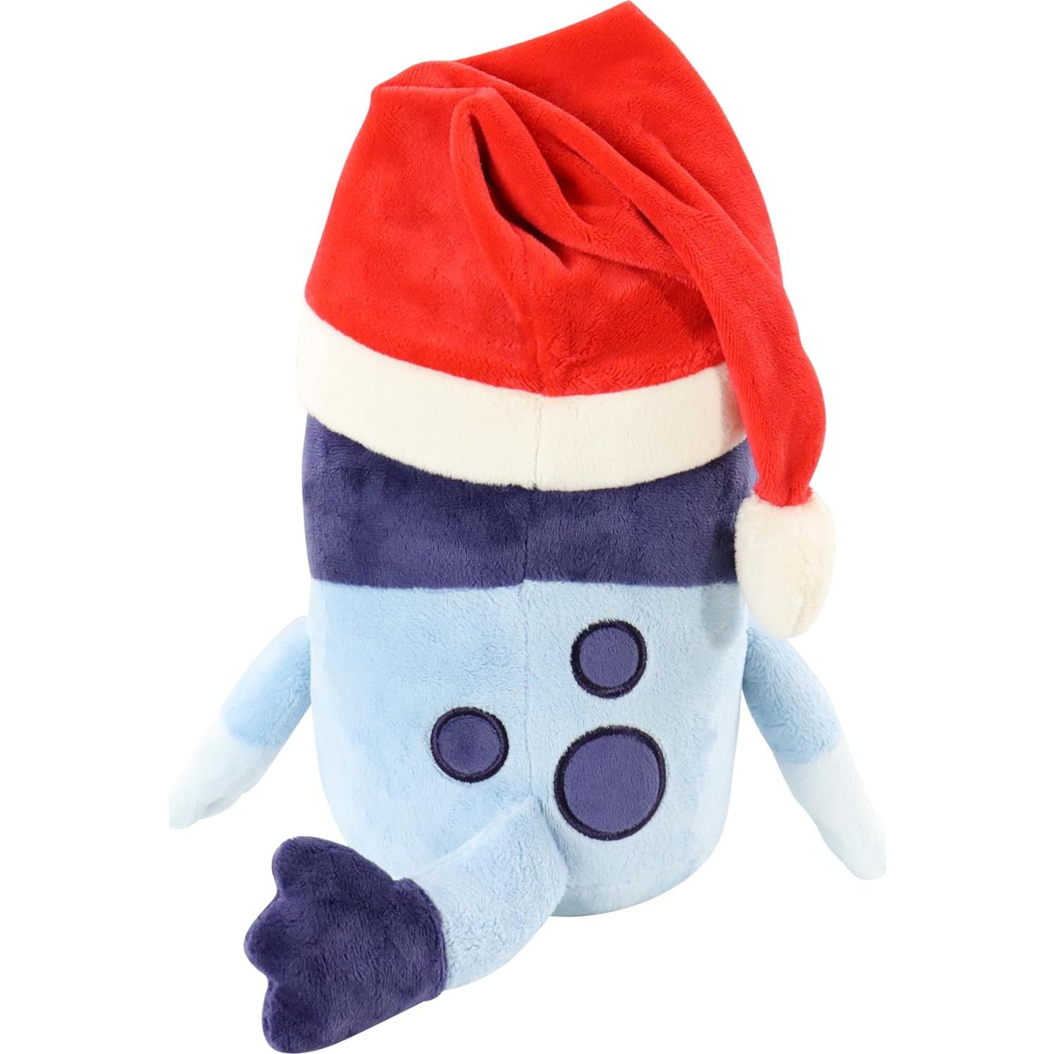 Peluche Bluey Navidad 30 cm con Sombrero de Santa - Aventura Animal