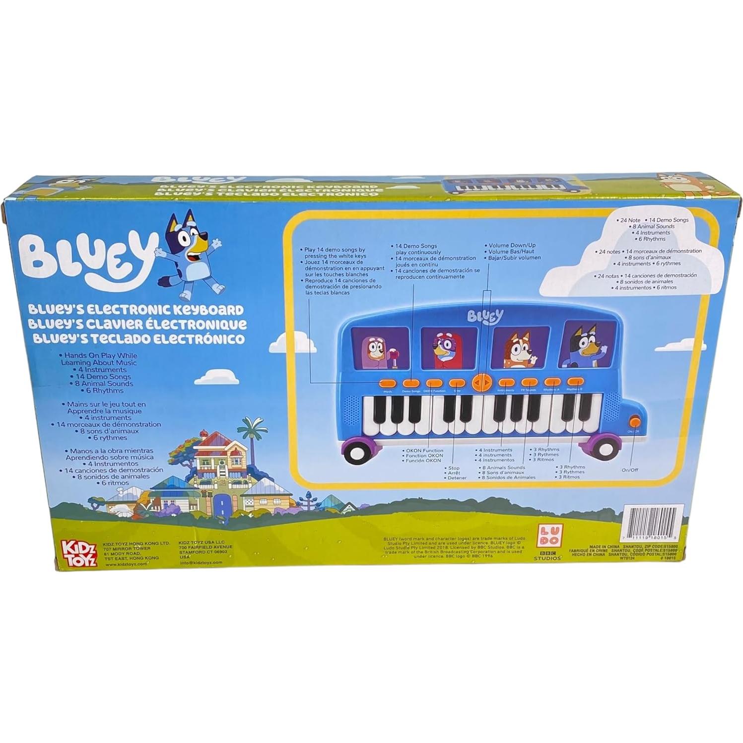 Teclado Electrónico Bluey Bus - Musical para Niños 3+