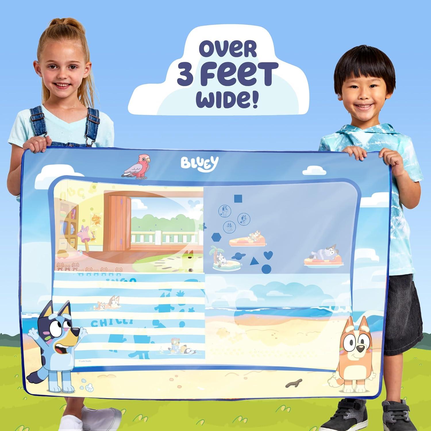 Alfombra de Dibujo de Agua Bluey - Arte Acuático Reutilizable