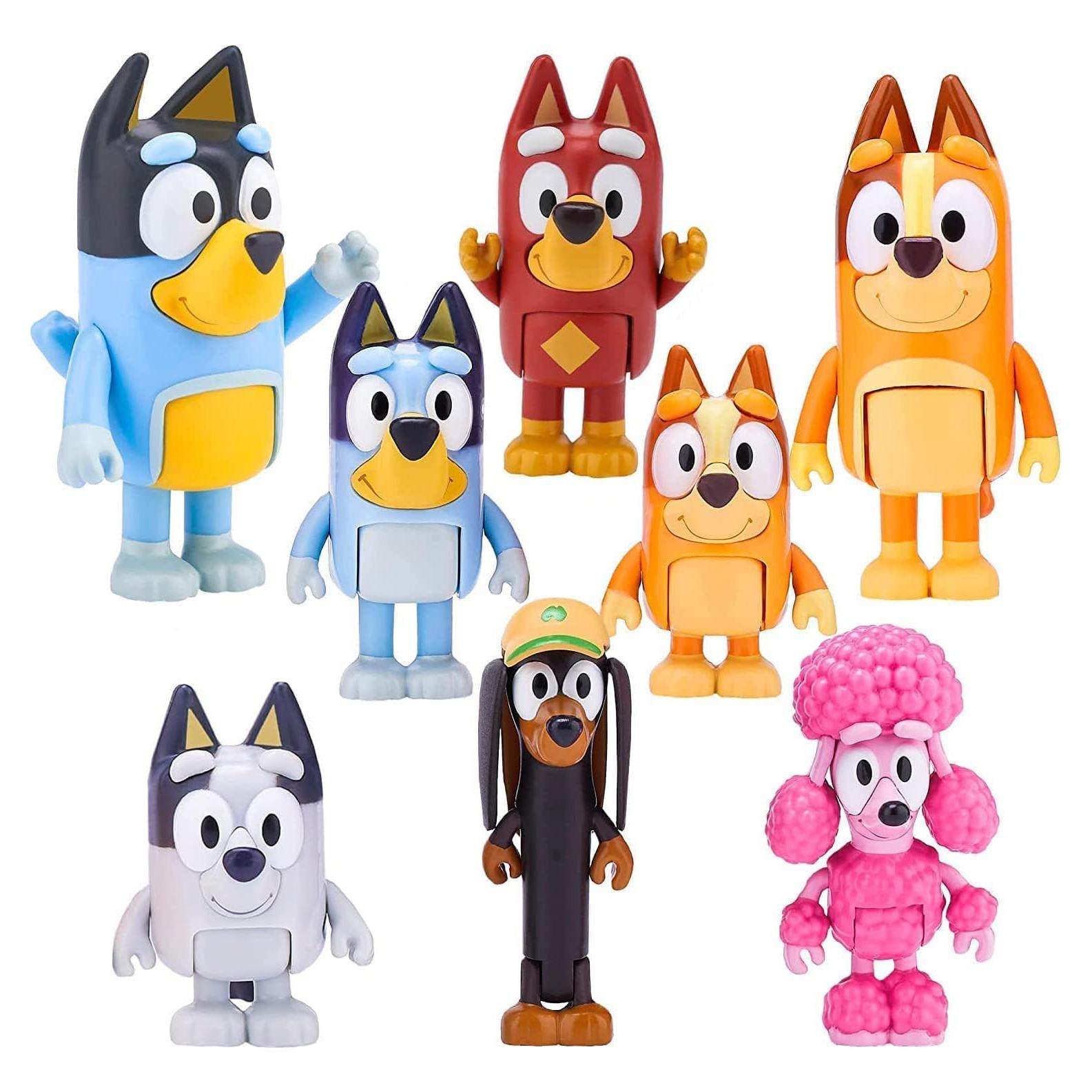 Set de 8 Figuras de Lobos Alhy - Juguetes de Acción 6-8.9 cm