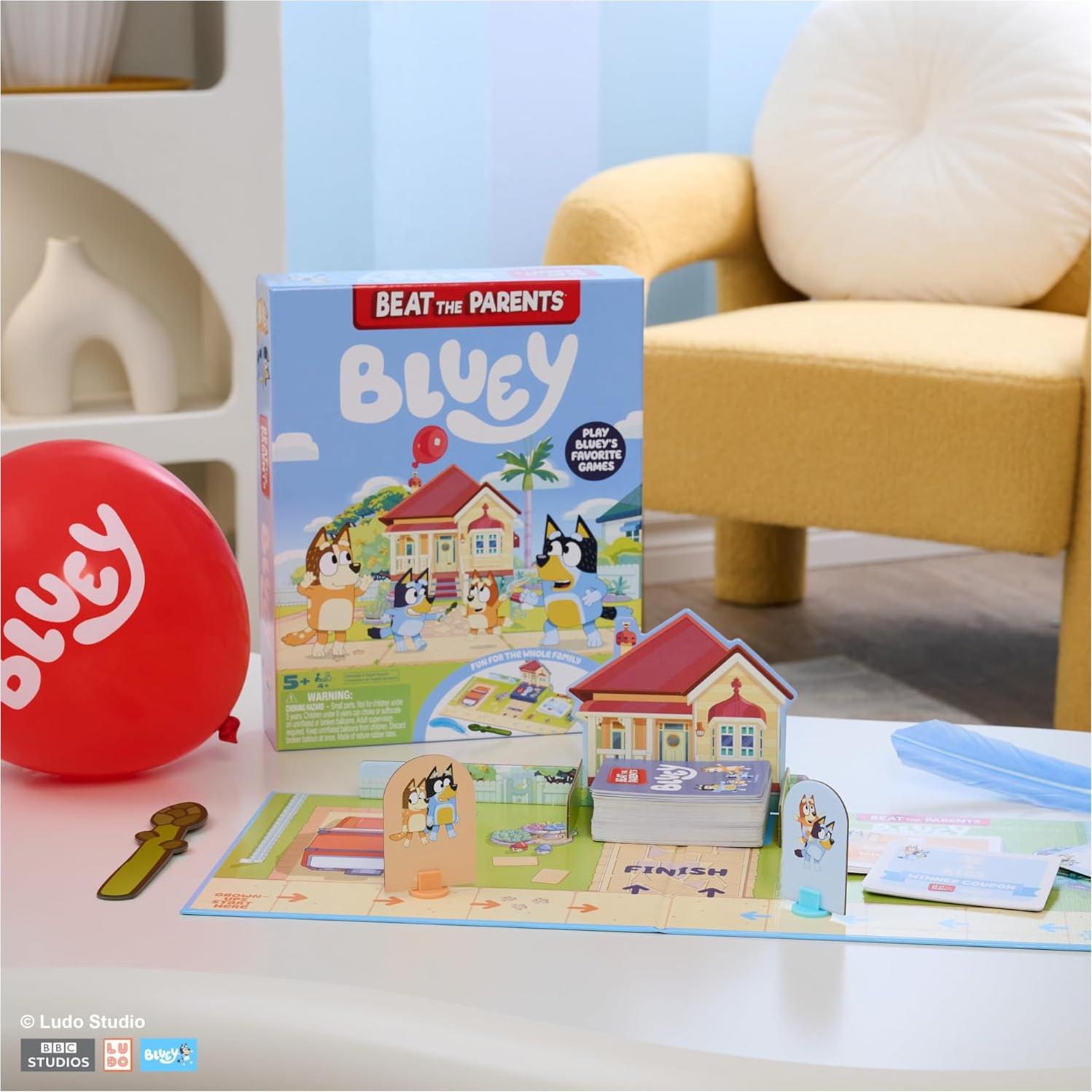 Juego de Mesa Bluey Vence a los Padres - Spin Master, 2-6 Jugadores