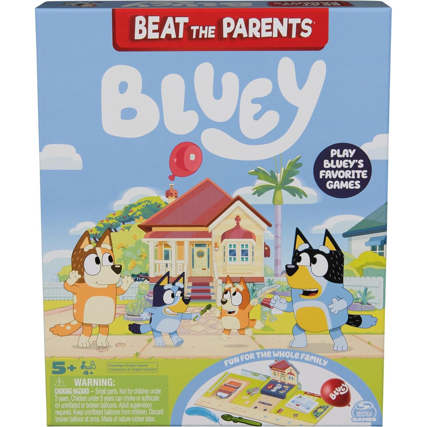 Juego de Mesa Bluey Vence a los Padres - Spin Master, 2-6 Jugadores