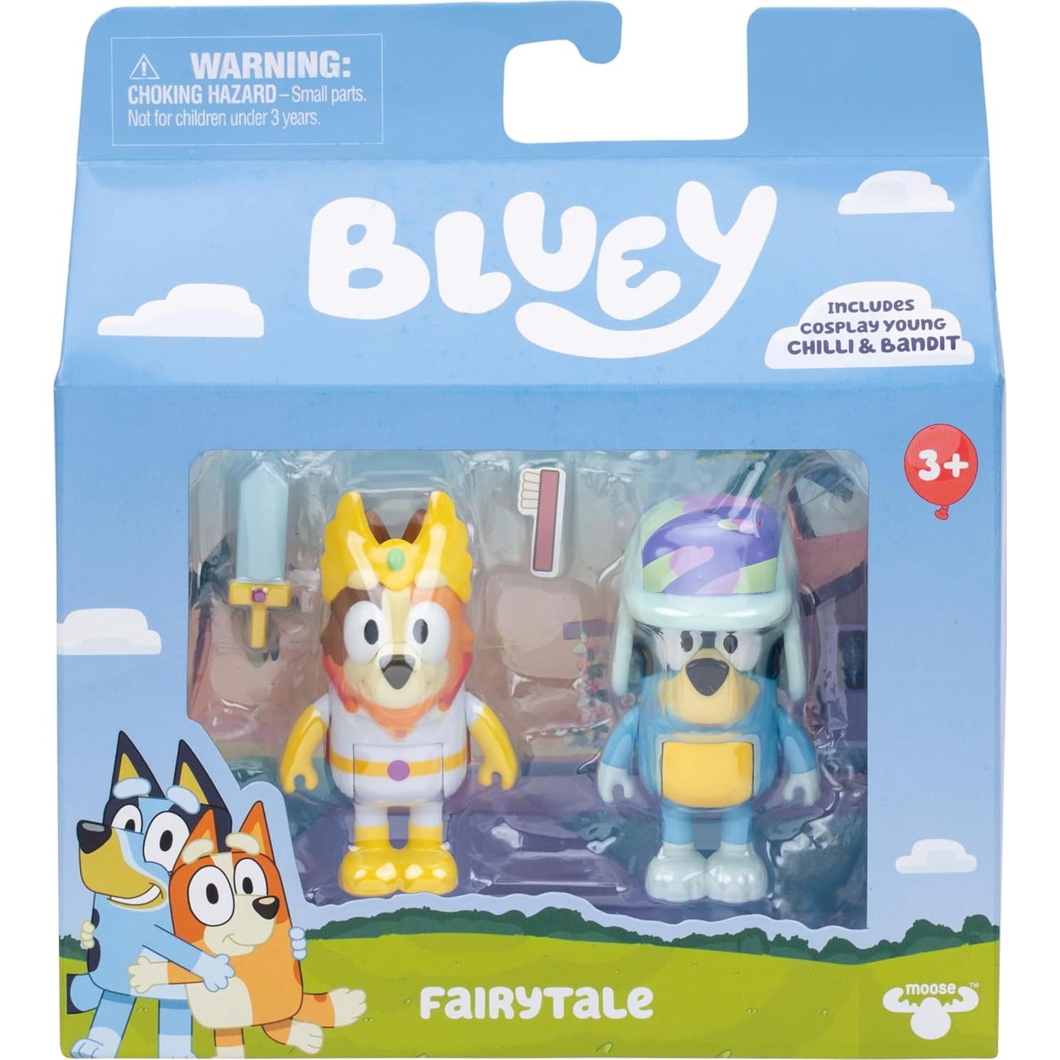 Paquete de Figuras Bluey 2-Pack - Chilli y Bandit 6.35 cm