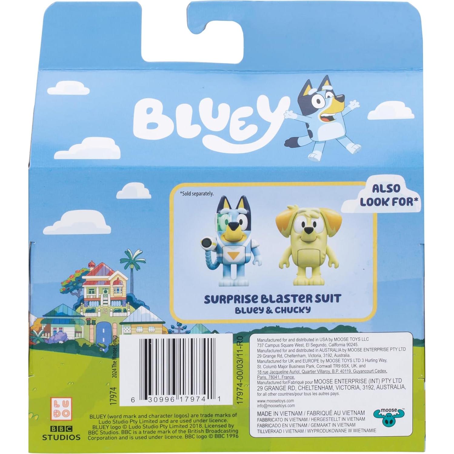 Paquete de Figuras Bluey 2-Pack - Chilli y Bandit 6.35 cm