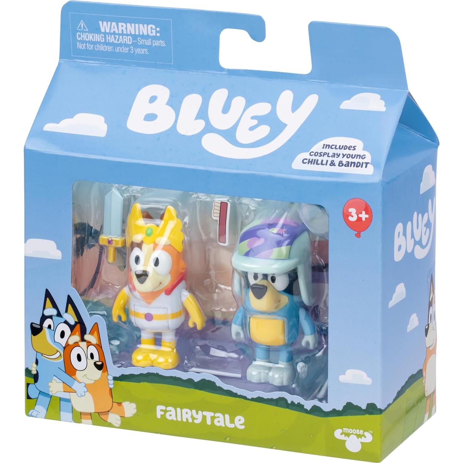 Paquete de Figuras Bluey 2-Pack - Chilli y Bandit 6.35 cm