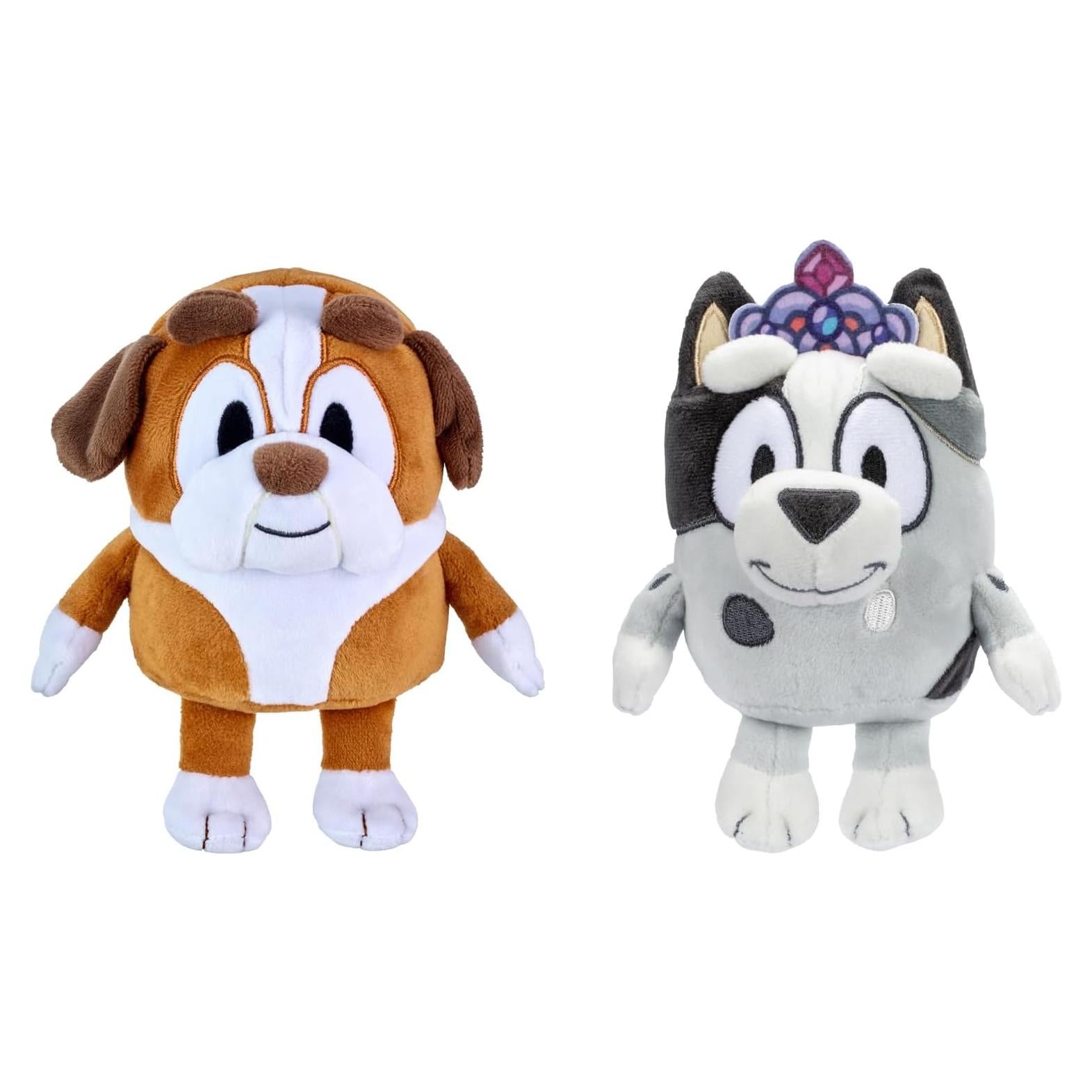 Peluches Bluey - Princesa Muffin y Winton, 15 cm, Moose Toys