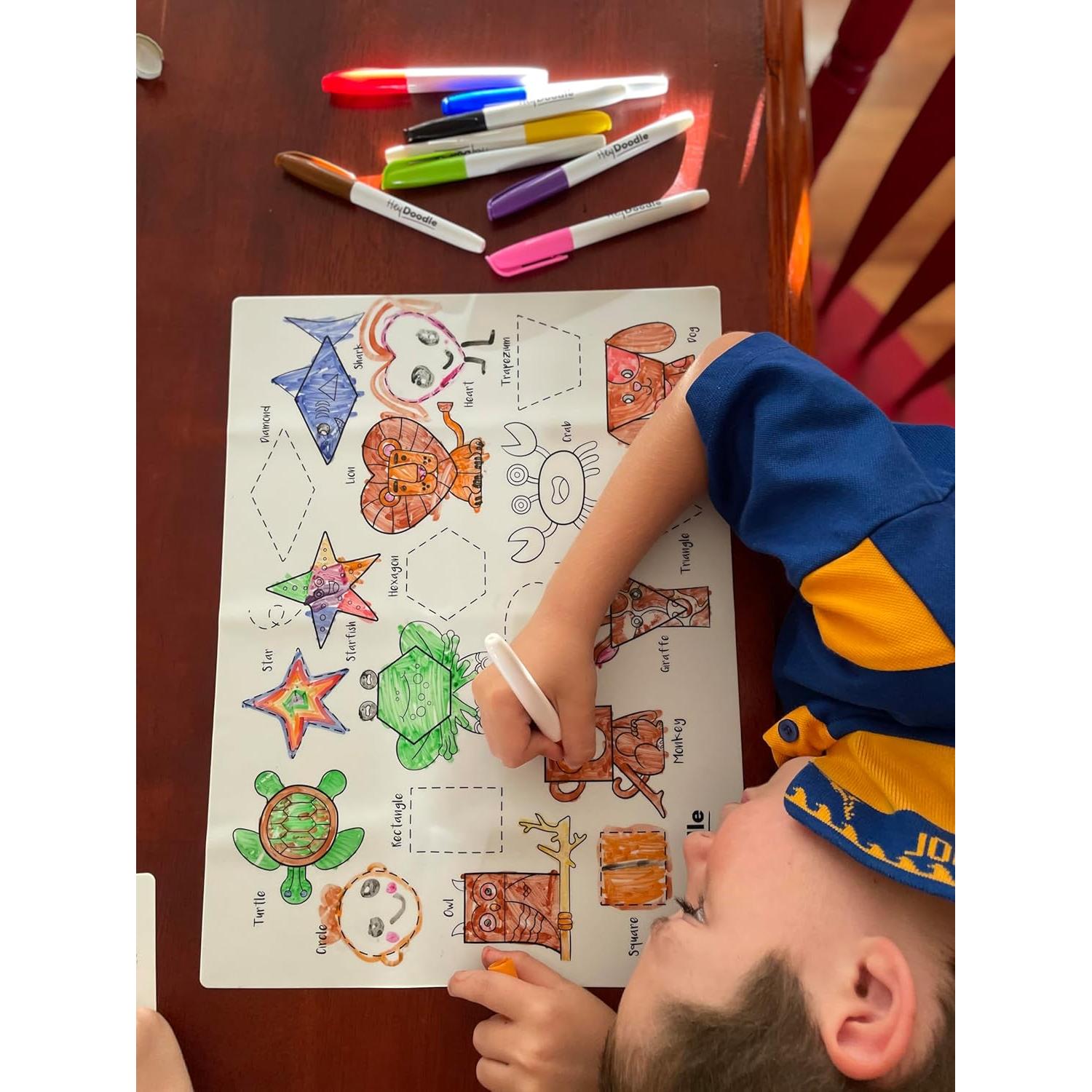 Alfombrilla Doodle HeyDoodle A3 Reutilizable para Niños