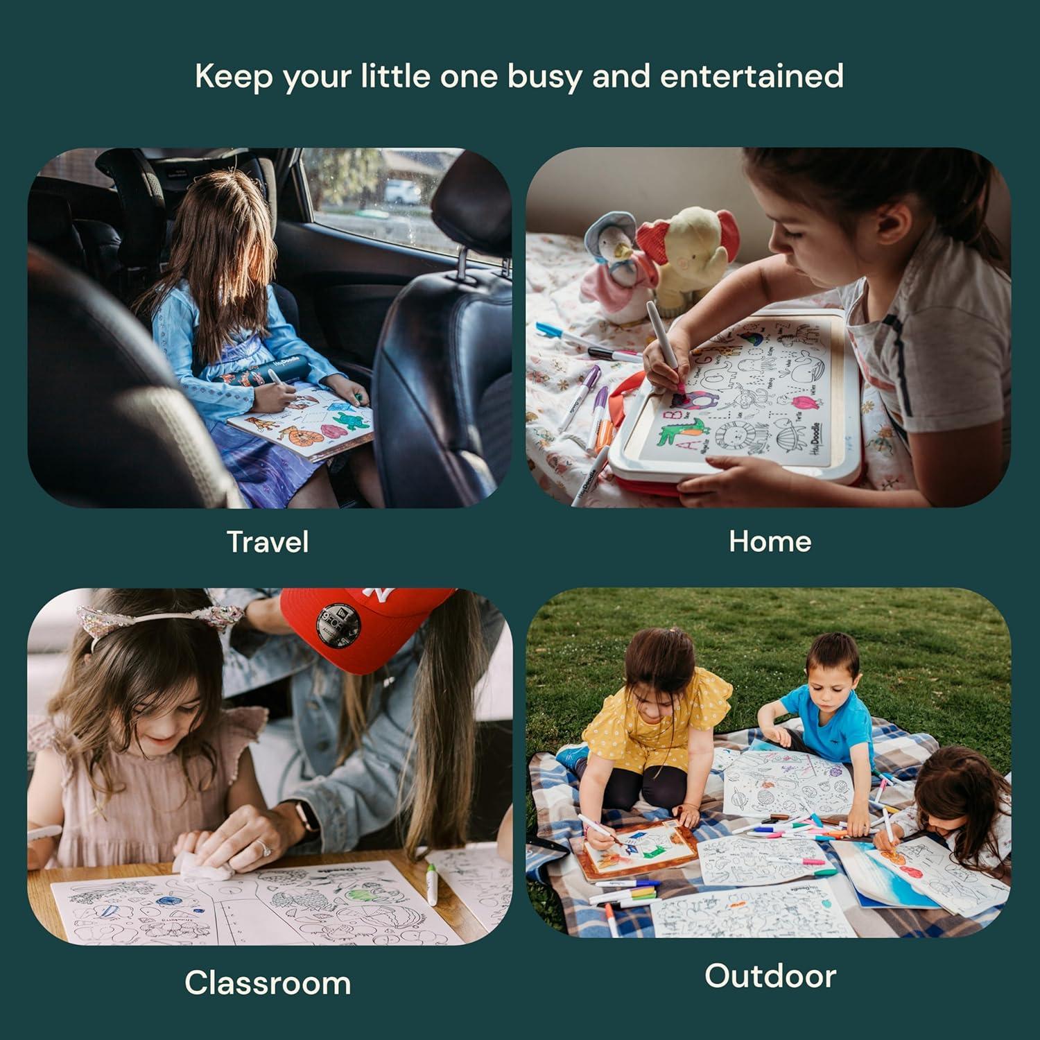 Alfombrilla Doodle HeyDoodle A3 Reutilizable para Niños