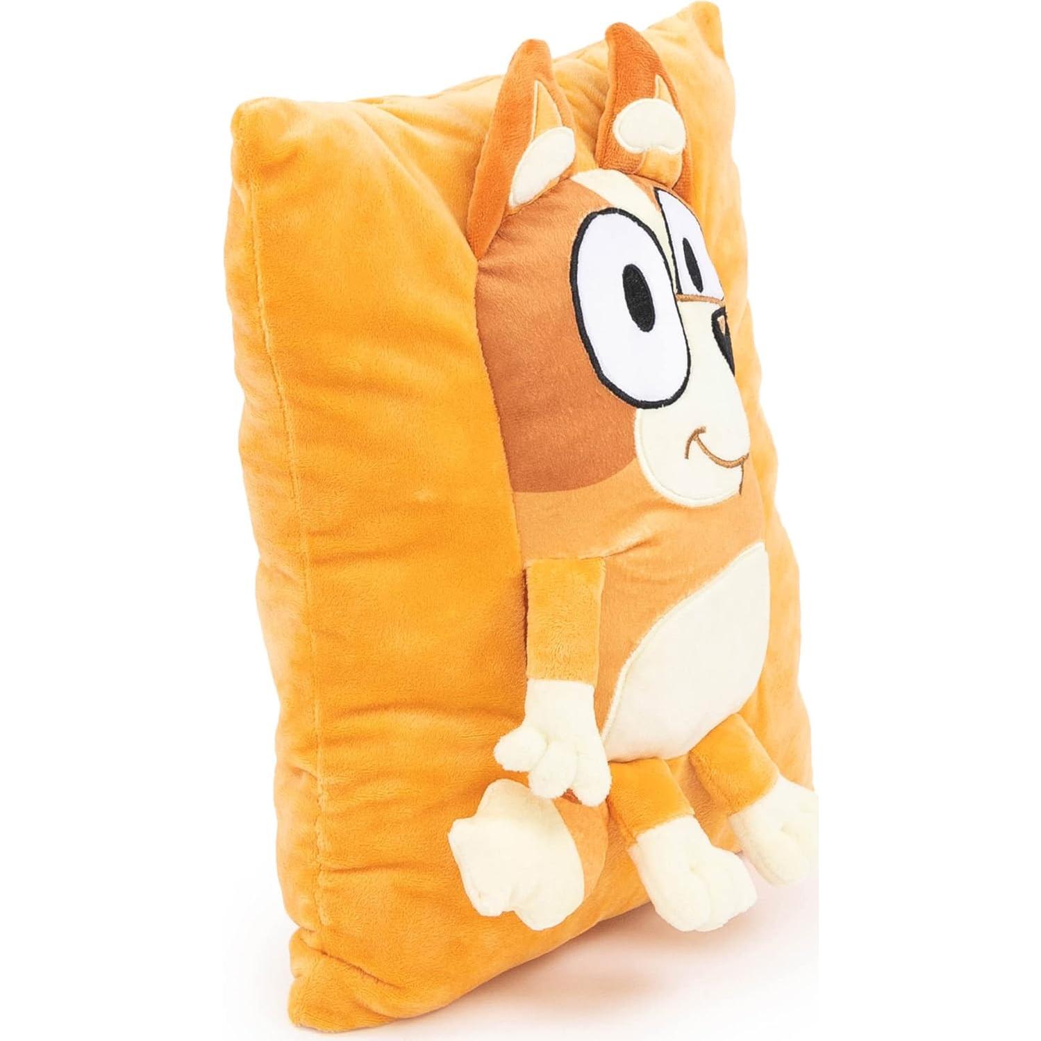 Almohada de Abrazo Bluey Bingo 33 cm - Peluche Suave Oficial