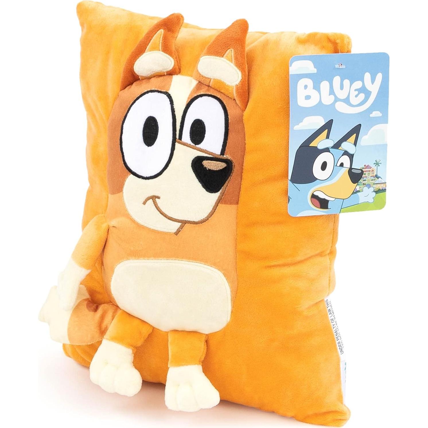 Almohada de Abrazo Bluey Bingo 33 cm - Peluche Suave Oficial