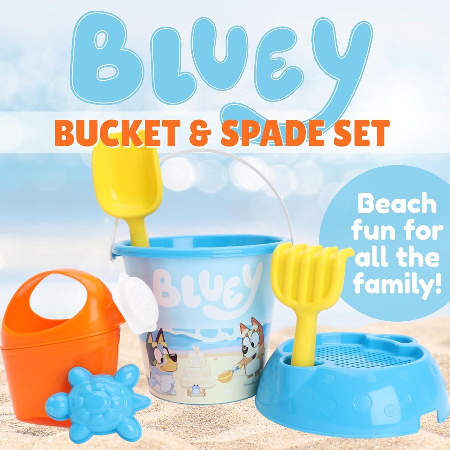Juego de cubo y pala Toyland Bluey 6 piezas para playa