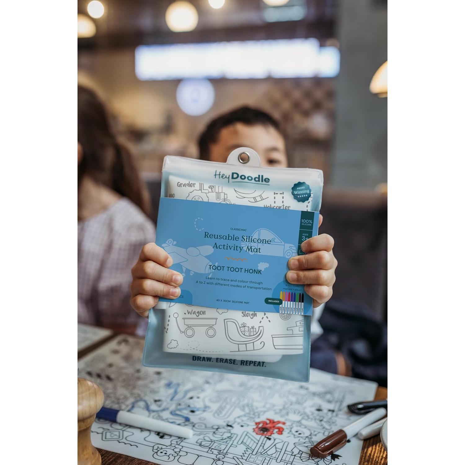 Alfombrilla Dibujo Borrable HeyDoodle 40x30 cm Niños