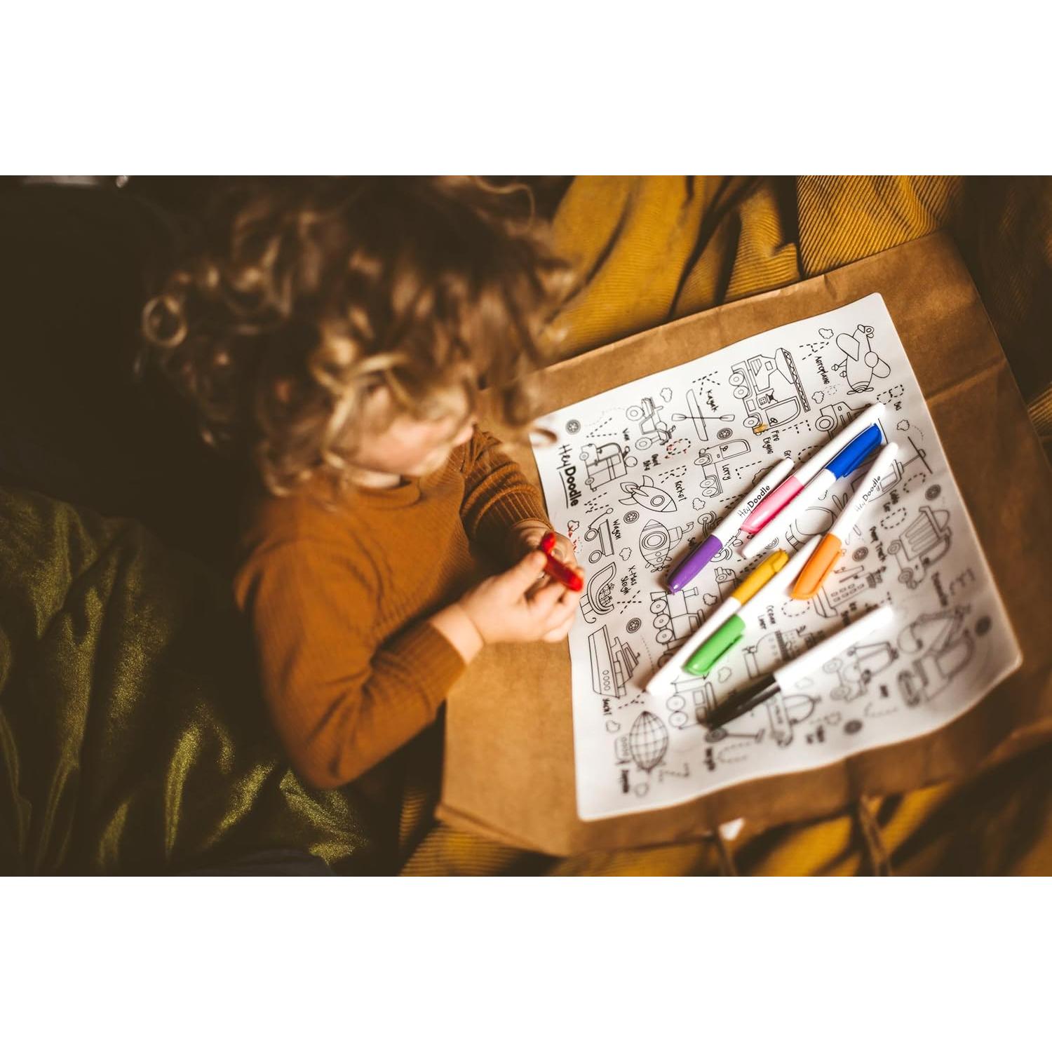 Alfombrilla Dibujo Borrable HeyDoodle 40x30 cm Niños