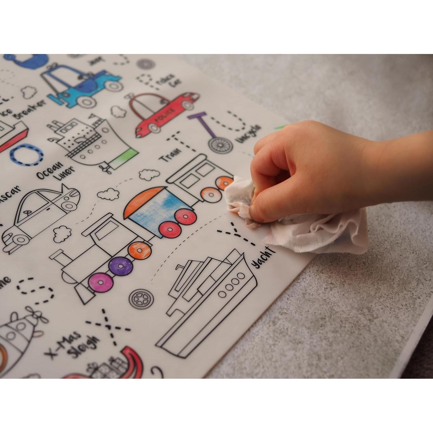 Alfombrilla Dibujo Borrable HeyDoodle 40x30 cm Niños