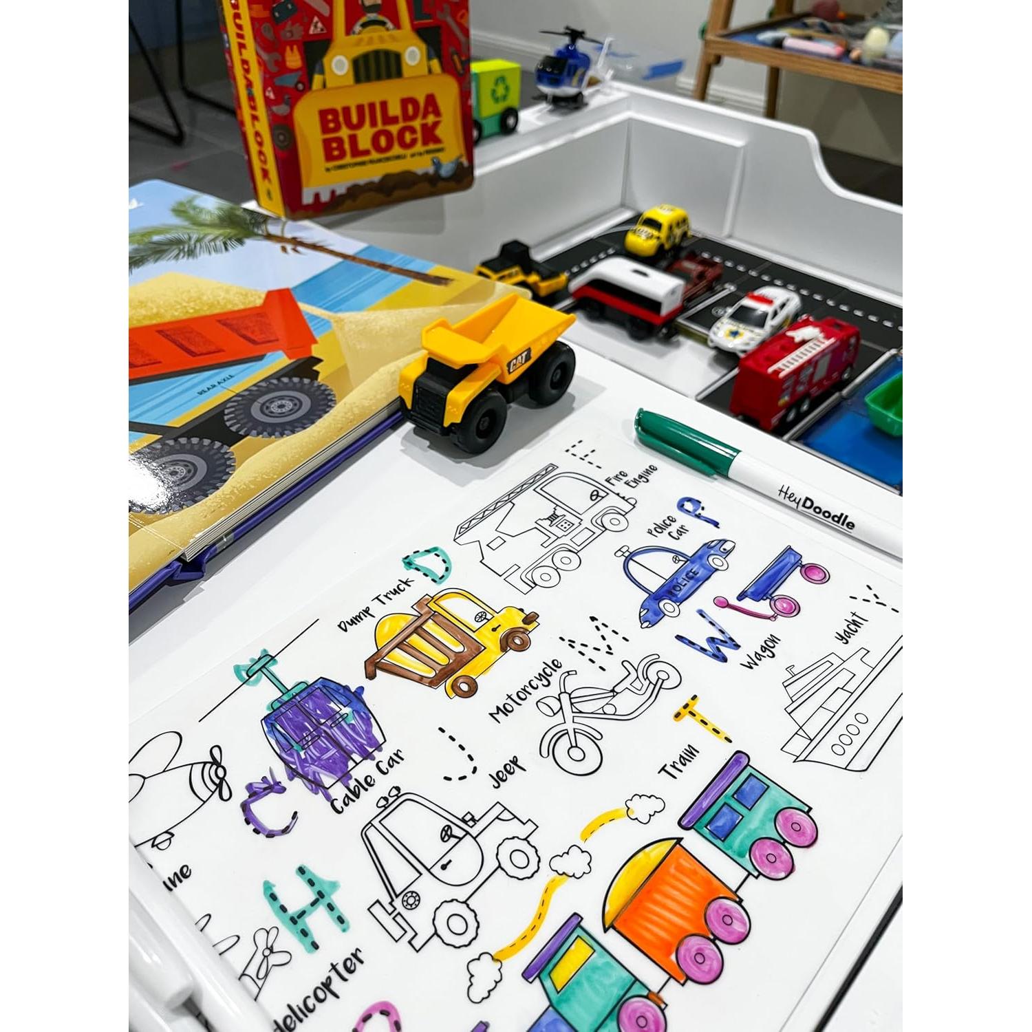 Alfombrilla Dibujo Borrable HeyDoodle 40x30 cm Niños