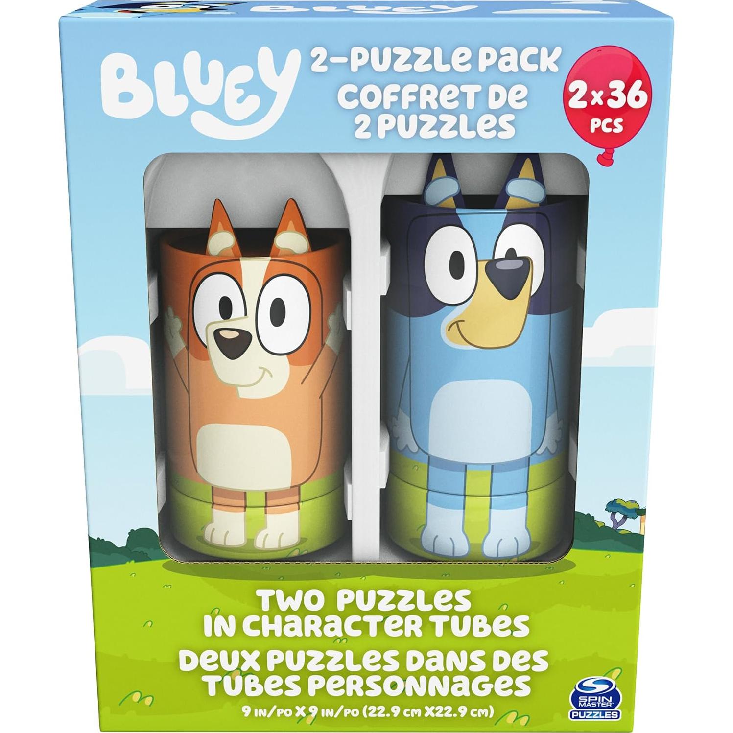 Rompecabezas Bluey Spin Master - 2 Piezas de 36 para Niños 3+