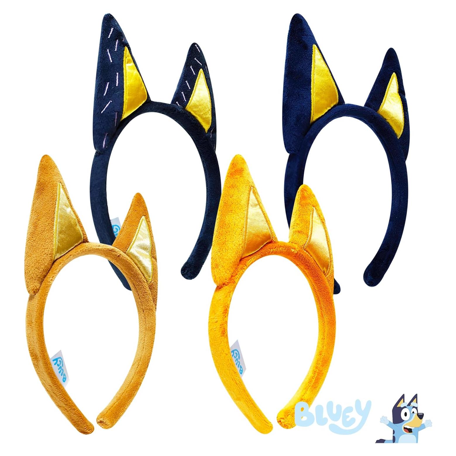 Diadema de Orejas de Animal Bluey - 4 Piezas para Niños
