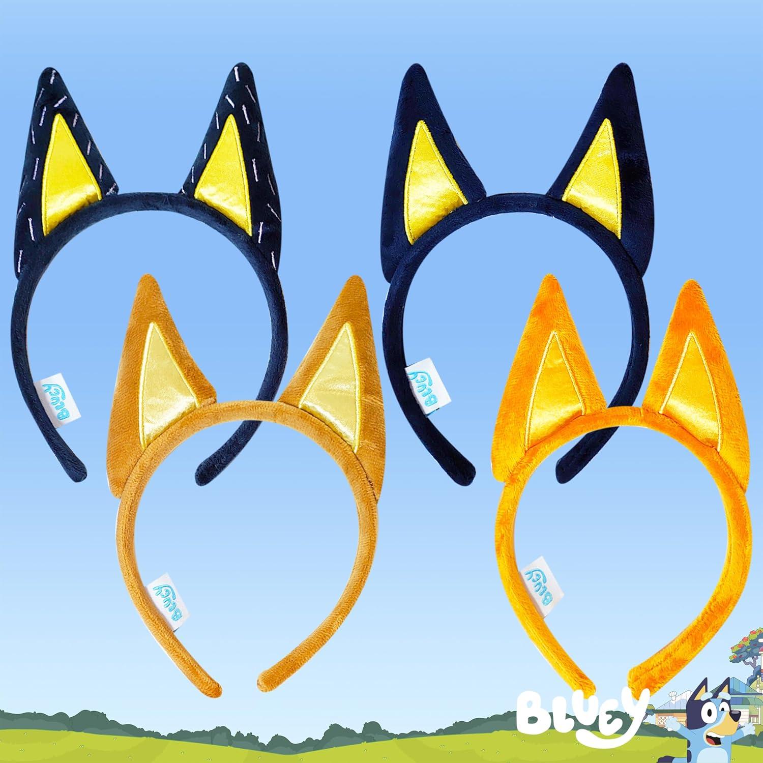 Diadema de Orejas de Animal Bluey - 4 Piezas para Niños