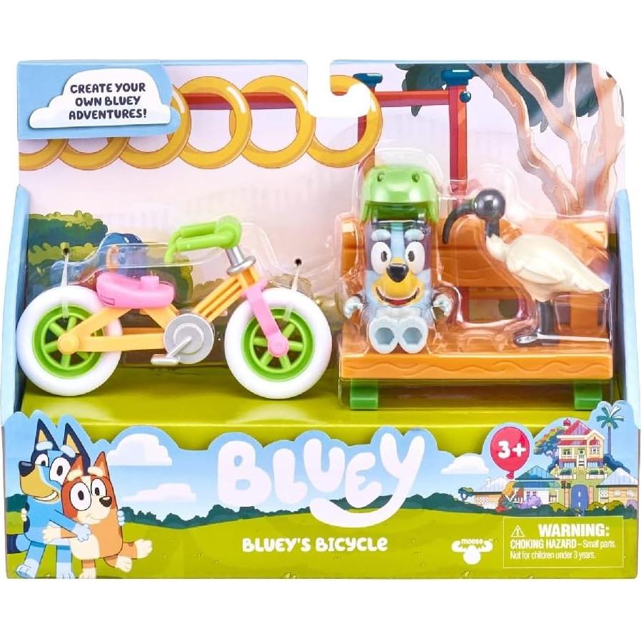 Bicicleta y Figura Bluey S6 - MOOSE TOYS - 6.35 cm